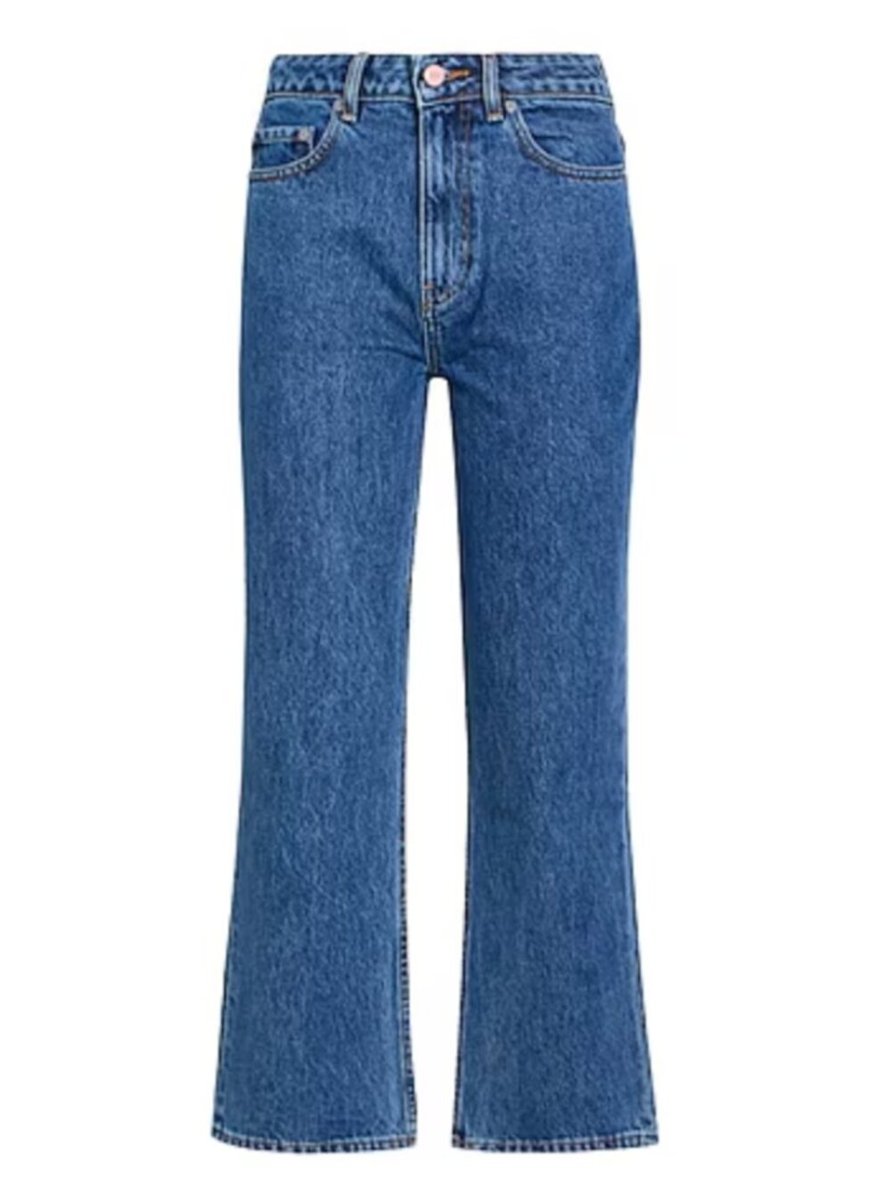 Ganni Blue Betzy High Waist Cropped Jeans - 31/32